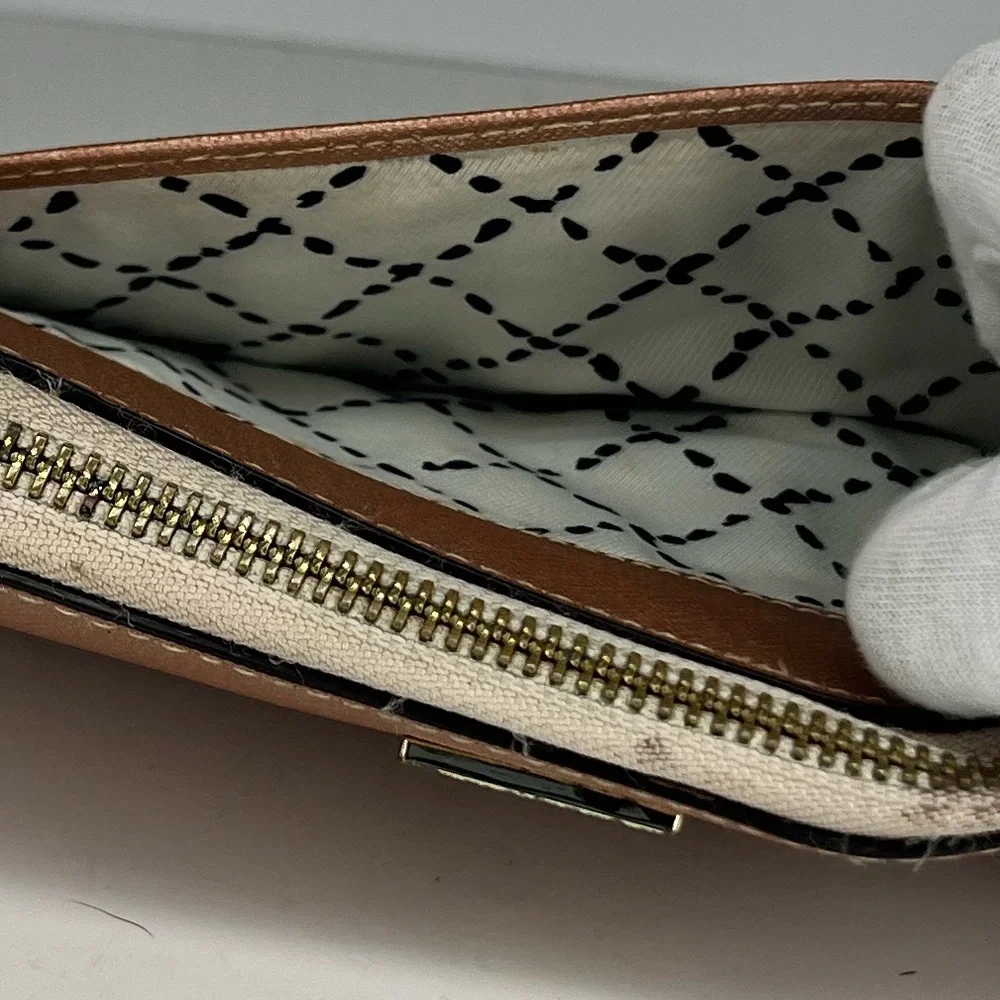 🩷Kate Spade Rose Gold Zip‎ Around Long Wallet🩷